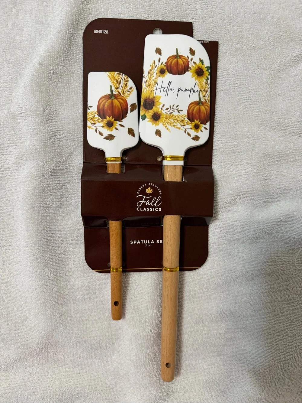 Robert Stanley Fall Classics Pumpkin & Sunflower Spatula Set